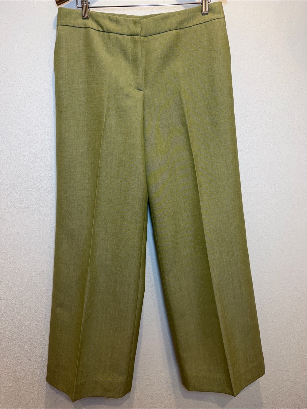Vintage Barneys New York Wool Mohair Wide Leg Trousers Made in Italy 12 Preppy